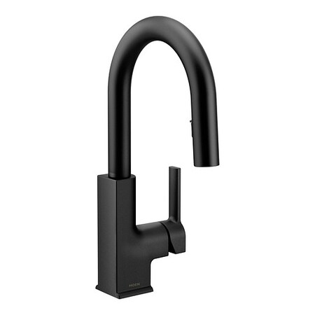 Moen One-Handle Pulldown Bar Faucet Matte Black S62308BL